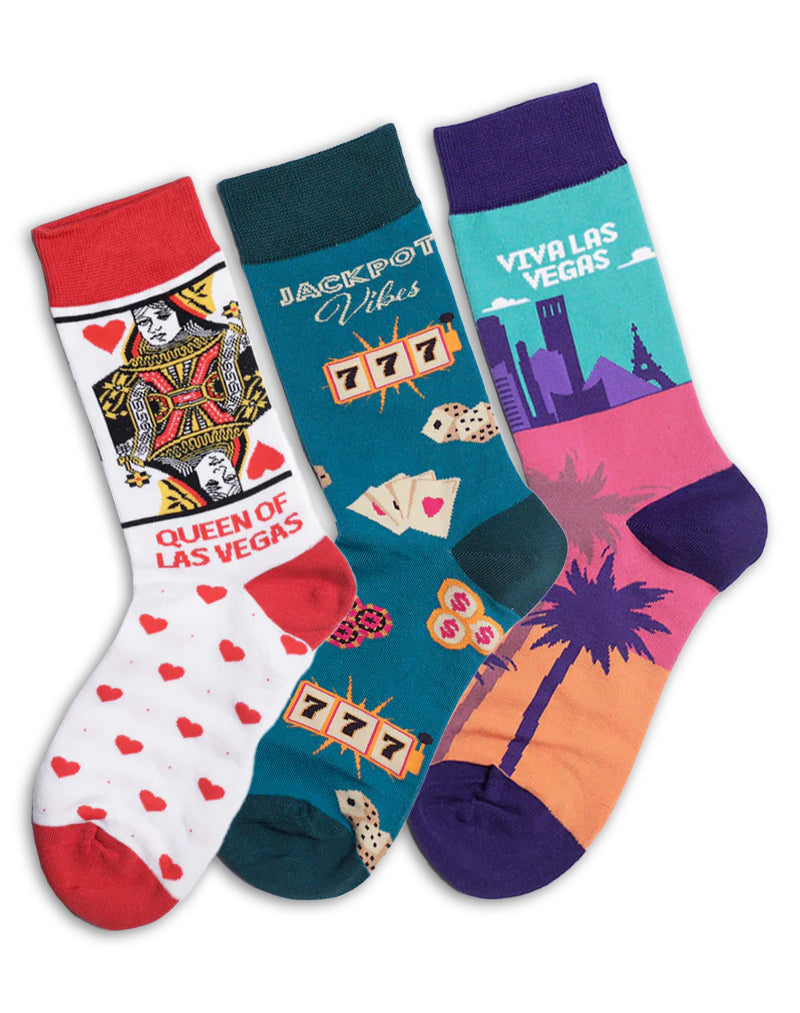 Women's Las Vegas Crew Socks Pack | 3-Pair Bundle