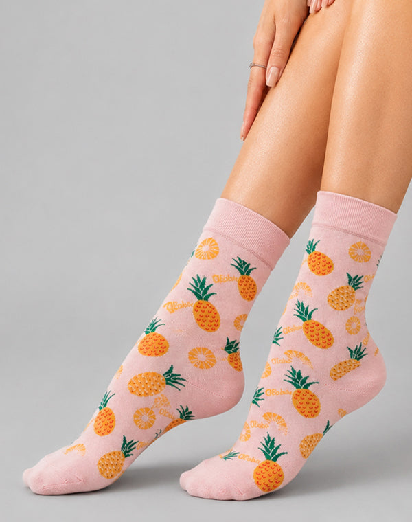 Buy Pink Socks - Cute, Funny, Printed, Cotton Made Socks for All