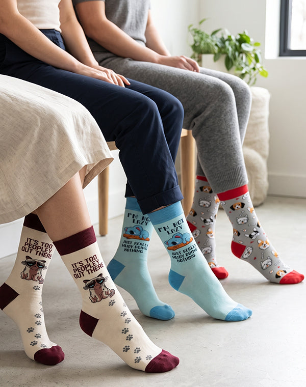 Women’s Animal Antics Crew Socks | 3-Pair Bundle