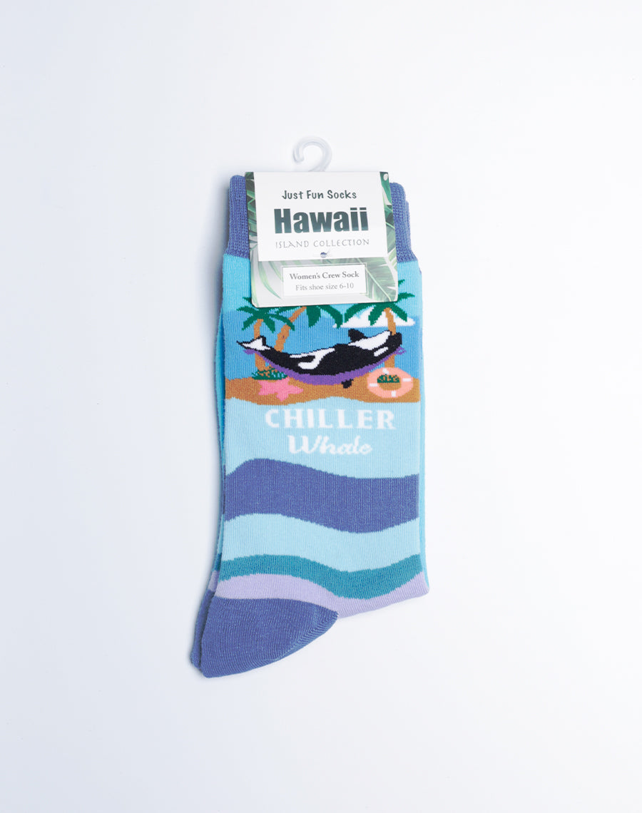 Hawaii Socks for Women - Cotton Made Blue Color Socks