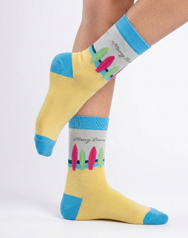 Women's Hang Loose & Surf Crew Socks