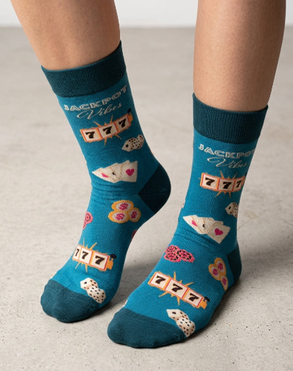 Women's Las Vegas Jackpot Vibes Crew Socks
