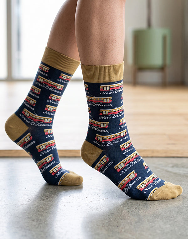 Women's New Orleans Streetcar Crew Socks