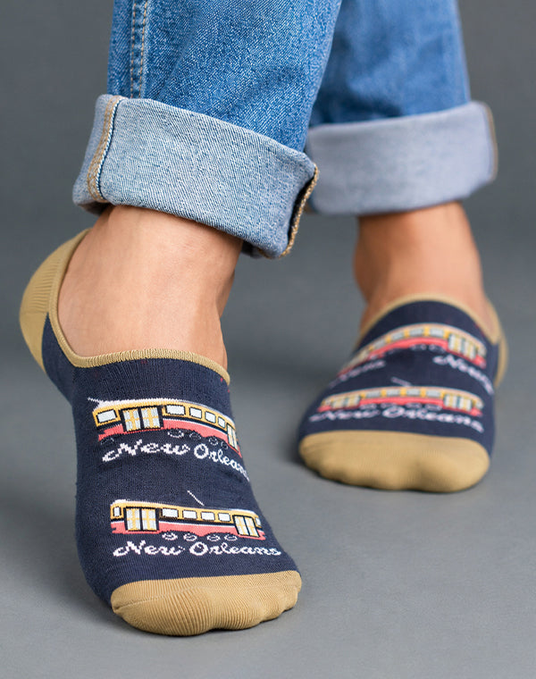 Women's New Orleans Streetcar No Show Socks