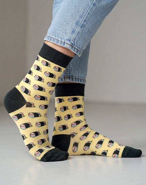 Women's Spam Musubi Hawaiian Crew Socks